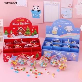 [wtwaref] Christmas Eraser Mini Christmas Ball Erasers New Year Christmas Gifts New CL