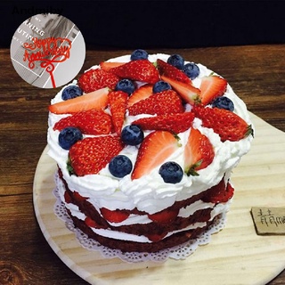 [ady] acrílico feliz cumpleaños decoración de tartas cupcake tarjetas postre fiesta decoración suministros ydj