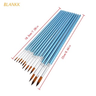 BLANK 12X Nylon Hair Brush Hook Line Pen Watercolor Acrylic Painting Drawing Art Tool (1)