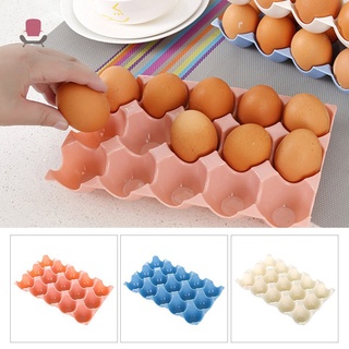 Nu support - caja de almacenamiento de huevos de cocina, caja de almacenamiento, nevera, huevos, 15 rejillas de plástico
