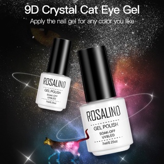 yoyo rosalind 7ml 9d cristal ojo de gato magnético gel uv esmalte de uñas remojar laca