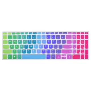 LAVELLE S340-15api Keyboard Covers S340-15WL Notebook Laptop Keyboard Stickers Skin Protector For S340 S430 Silicone Materail Super Soft 15.6 inch For Lenovo Ideapad Laptop Protector/Multicolor (2)