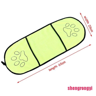 [Shengr] toalla de baño para perros/mascotas/microfibra ultraabsorbente/toalla de secado para perros/gatos en blanco (5)