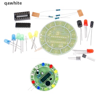 qawhite cd4017 colorido control de voz giratorio led kit de luz electrónica de bricolaje kit cl