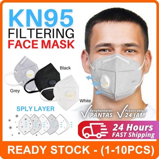 10pCS Mascarilla reutilizable kn95 máscara con válvula kn95 protección mascarilla coreana gris blanco negro lavable