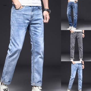 gues hombres verano delgado casual jeans vintage lavado relajado ajuste elegante denim pantalones clásicos 5 bolsillos pierna recta pantalones largos streetwear