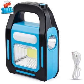 3 En 1 Solar USB Recargable COB LED Linterna De Camping , Carga Para Dispositivo , Emergencia Impermeable Luz