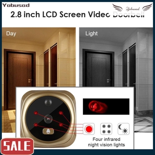 *2.8 pulgadas LCD Digital timbre de la puerta de la mirilla de la puerta del visor de la campana de la puerta