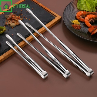[ 3 Sizes 304 Stainless Steel Barbecue Clip ][Portable Picnic Tweezer Salad Steak Clamp] [Elongated BBQ Buffet Restaurant Food Tong Non-Slip Cooking Clip][Kitchen Useful Gadgets]