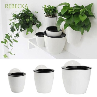 REBECKA Resin Plant Pot Plastic Planter Flower Pot Garden Decor Garden Supply Hanging Self Watering Basket
