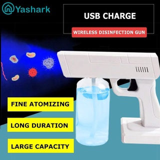 Pistola de desinfección atomizada USB recargable azul ultravioleta spray desinfectante [YA]