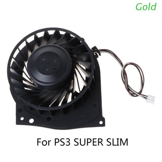 ventilador enfriador de cuentas doradas para sony playstation 3/ps3/super slim/4000/4k/cech-4201b