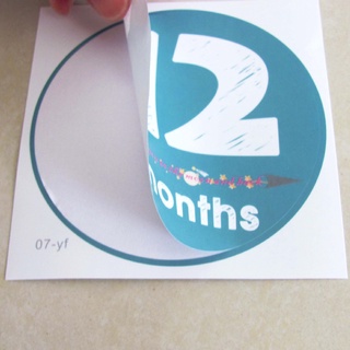 12 pegatinas mensuales para bebé embarazada, grabación de memoria, hito