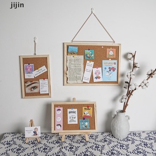 jijin suave carta de madera mensaje tablero decoración postal foto pared corcho tablero memo board