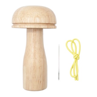 Darning Mushroom, Wooden Darning Tool Sewing Kits Threads for Darning Socks,