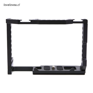 lov Cold Shoe Arri Positioning Hole 1/4 Screw Compatible with For Canon- EOS 90D 80D 70D Aluminum Alloy Camera Cage with