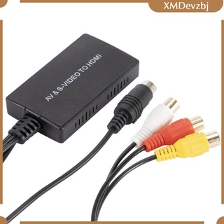 Adaptador convertidor de video a HDMI, compatible con salida 1080P / 720P, convertidor de video RCA a audio, compatible con PC, computadora porttil,