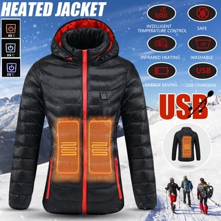 5v inteligente calefacción usb caliente Chamarra de nieve abrigos impermeables termostático voguebag