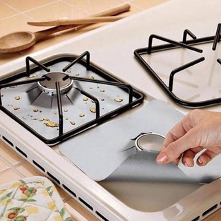 4 Pack Stovetop Burner Covers Reusable Thick Gas Range Protectors Non-stick Liner Heat Resistant stovetop protector (2)
