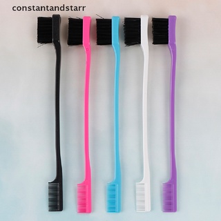 [Constantandstarr] Useful women edge control brush double sided comb hair gel smooth natural look REAX