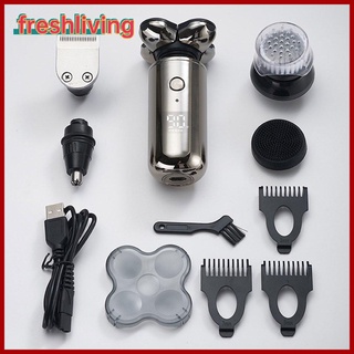 【freshliving】USB Charging Digital Display Intelligent Waterproof Five Head Shaver (8)
