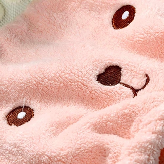 Microfibra lindo cabello secado gorro /cartón oso pelo secado rápido sombrero/oso orejas envuelto toalla gorro de baño accesorios de baño (7)