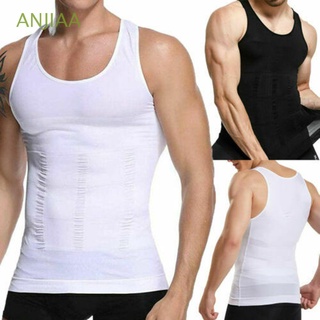 ANJIAA Hot Compression Vest Men Slimming Men's Shapewear Body Shaper Belly Control Shirt Underwear Sports Corsets/Multicolor