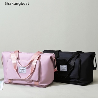 [skb] bolso de viaje plegable de gran capacidad, plegable, de gran capacidad, para mujer, bolso de hombro [shakangbest]
