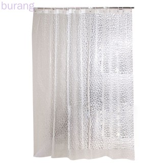 Cortina de ducha transparente pantalla de baño engrosada 3D transparente impermeable con ganchos EVA suministros para el hogar burang