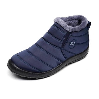 Botas lod De invierno Botas De gran tamaño para mujer De felpa cómodas zapatos bajos antideslizantes mantener caliente Ankle Boots casuales