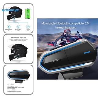 [kikianye] casco portátil auriculares estéreo compatible con bluetooth 5.0 auriculares inalámbricos confiables para motocicleta