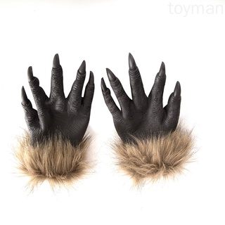 Halloween lobo manos garras látex horrifico disfraz accesorio guantes espeluznantes Cosplay herramienta Scary decoraciones toyman (7)
