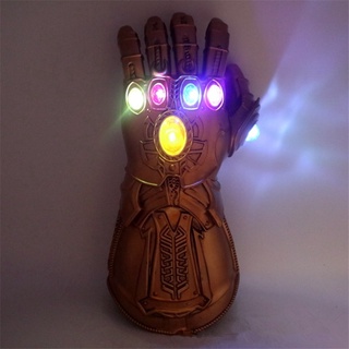 Guantelete Avengers Infinity War Thanos LED guantes Cosplay PVC látex guante