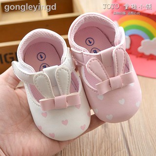 Mujer bebé princesa zapatos 0-6-12 meses zapatos de bebé suave suela de goma antideslizante zapatos de niño de 1 año de edad dulce recién nacido (5)