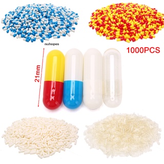 nuhopes 1 # 1000pcs cápsulas de todo tipo de cápsulas de gelatina duras de colores vacíos tamaños 1 cl (1)