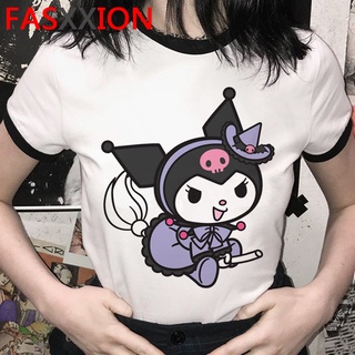 Kuromi Camiseta De Las Mujeres ulzzang grunge harajuku kawaii Ropa casual streetwear