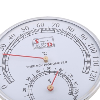 Un termómetro de Sauna caja de metal vapor Sauna termómetro higrómetro baño y Sauna interior al aire libre usado (9)
