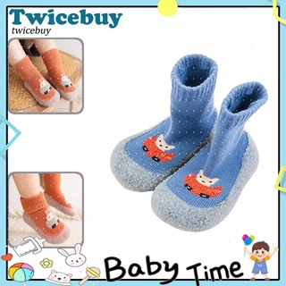 Twicebuy ❤medias elásticas De piso/grueso/antideslizante/tubo corto Para bebé (1)