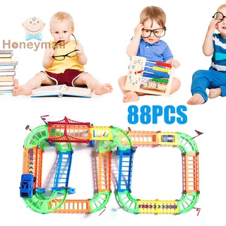 Honeymall Bend tren rieles niño DIY montaje juego de juguete juguete temprano educativo juguete para regalo (3)