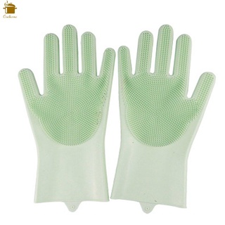 1 par de guantes de limpieza para lavar platos/guantes mágicos de silicona para lavar platos