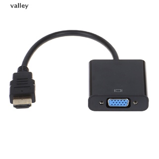 Valley Black HDMI A VGA Adaptador cable Proyector monitor HD Convertidor CL