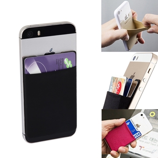 1pc moda id titular de la tarjeta de crédito sólido teléfono móvil tarjeta cartera elástica (1)