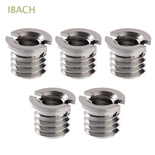 IBACH 5pcs/pack Standard Adapter 1/4 inch for DSLR Camera Convert Screw 1/4 to 3/8 Tripod Monopod Tripod Heads Camcorder 3/8 inch Reducer Bushing Converter