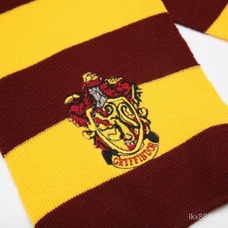 JCFS🔥Productos al contado🔥Bufanda de Harry Potter Gryffindor Hufflepuff Slytherin Knit bufandas Cosplay disfraz