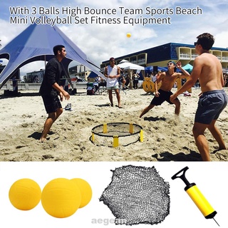 Al aire libre patio red equipo de Fitness con 3 bolas equipo de deportes de equipo Mini voleibol conjunto
