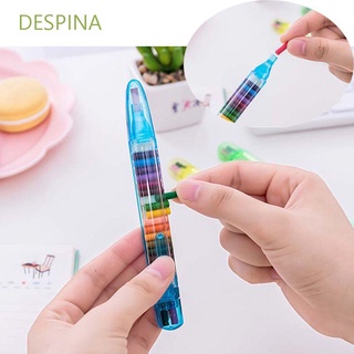 DESPINA Kids Gift Crayons School Supplies Graffiti Pen Pastels Puzzle Tool Creative Colorful Safe and Nontoxic Student's Drawing 20 Colors/set Doodle Pen/Multicolor