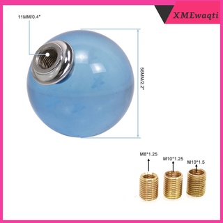 Car Blue Round Ball Manual Gear Stick Shift Knob Lever Cover Easy Install