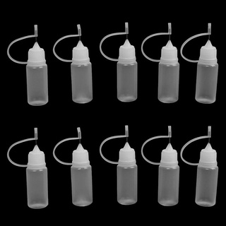 [waroom] 10pcs 10 ml aplicador de pegamento botella de exprimir para quilling de papel diy artesanía