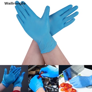 wfe> 100 guantes desechables azules guantes de limpieza de goma guantes industriales nitrilo bien