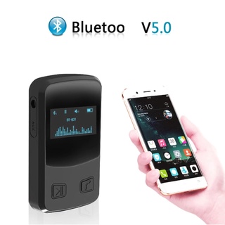 B13 adaptador compatible con Bluetooth para coche/adaptador de receptor de Audio Bluetooth inalámbrico con pantalla LED